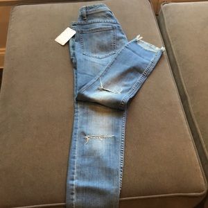 Free People ankle length summer jeans